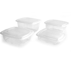 Reusable polypropylene containers with lid and hinged lid (Microwaveable)