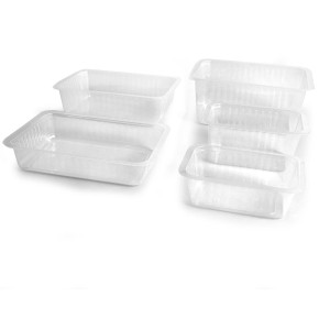 Polypropylene heat-sealable trays