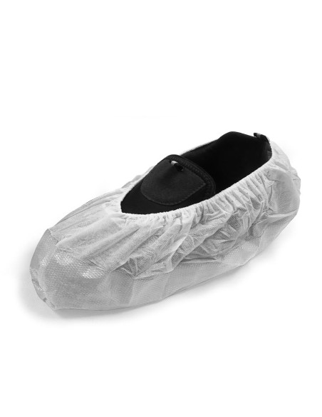 Non-woven overshoes with non-slip CPE sole