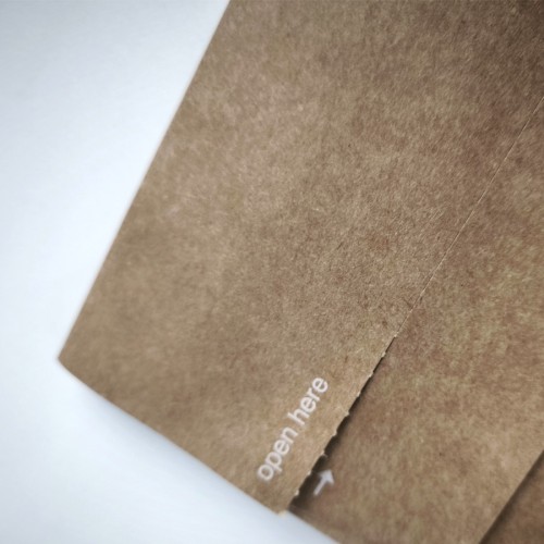Sobres e-commerce kraft con solapa adhesiva, fuelle y tear off