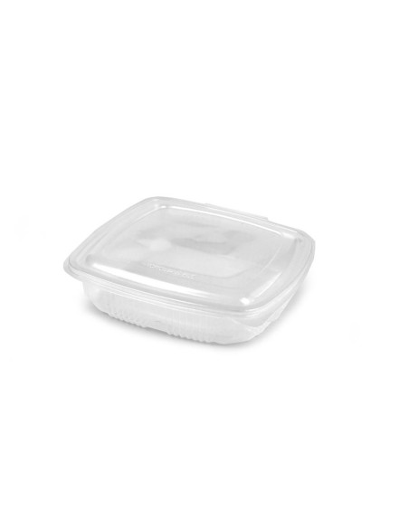 Envases con tapa y bisagra de polipropileno reutilizables (Aptos para Microondas) 750 ml