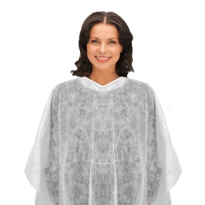Non-woven SMS hairdressing cape
