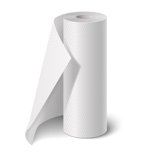 Rolo de papel marquesa de 2 folhas com pré-corte