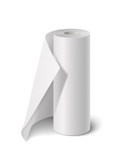 Rolo de papel marquesa de 2 folhas com pré-corte