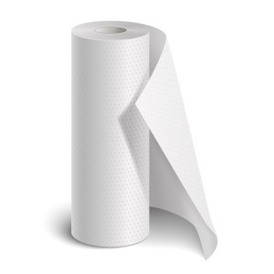 Non-woven roll for stretcher with pre-cutting