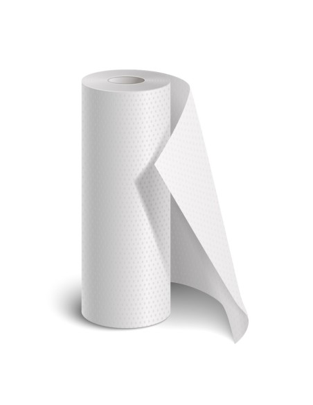 Non-woven roll for stretcher with pre-cutting