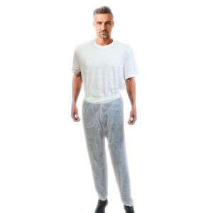 Pantalón Industria en TNT de polipropileno blanco