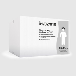 ▷ Fita para a cabeça-diadema em TNT de polipropileno embalada à unidade | Uniuso 2