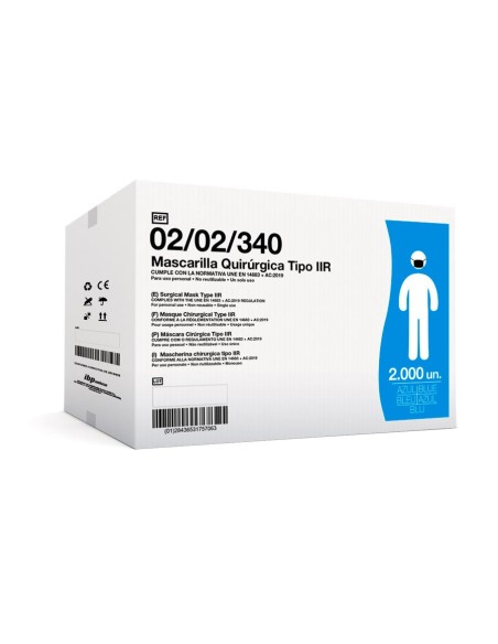 ▷ Mascarilla Quirúrgica IIR triple capa elásticos | Uniuso