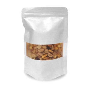 ▷ Bolsas Papel plastificado Doypack Blanca ventana | Uniuso