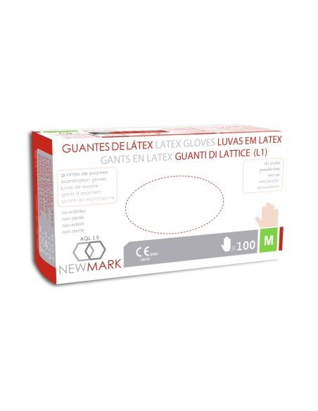 Guantes de Látex s/ polvo, 5,5gr, AQL 1.5