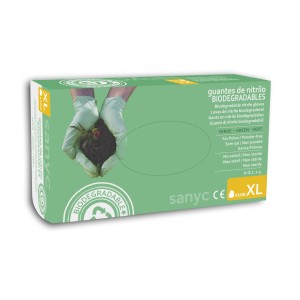 Guantes de Nitrilo BIO s/polvo, 35gr, AQL 1.5