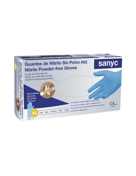 Extra Heavy Duty Nitrile Gloves, powder free, 7 gr, AQL 1.5