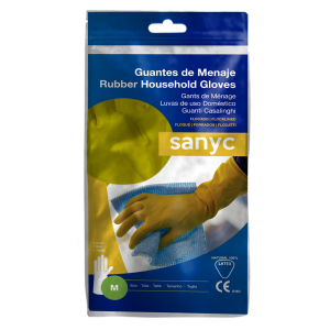 Guantes de menaje látex flocado 50gr | IBP Uniuso