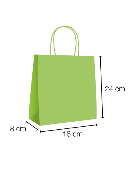 Bolsa de papel kraft con asa rizada | IBP Uniuso