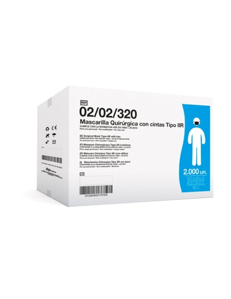 ▷ Mascarilla Higiénica triple capa con cintas | Uniuso