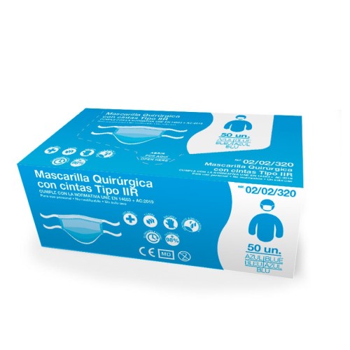 ▷ Mascarilla Higiénica triple capa con cintas | Uniuso