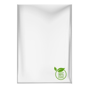 50% recycled polyethylene bags without closure