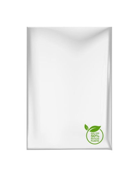 50% recycled polyethylene bags without closure