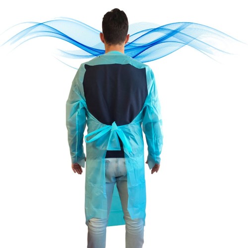 ▷ CPE gown with thumb hole