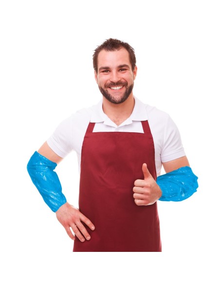 Handmade polyethylene sleeve blue colour