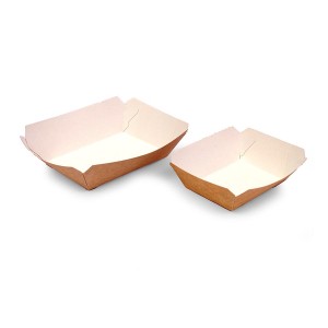 Fast food cardboard tray