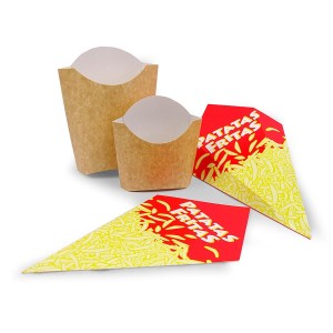 Cardboard french fries packaging