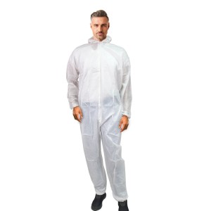 ▷ Fato integral com capuz em TNT de polipropileno plastificado fecho-ecler | Uniuso 2