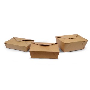 Take away packaging cardboard with polyethylene