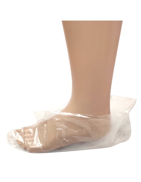 Shoe store polyethylene try-on socks